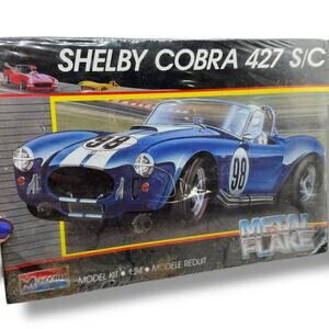 vintage SEALED Monogram 1/24 scale Shelby Cobra 427 S/C model kit.